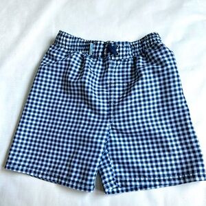 Boys plaid swim trunks by Rugged Butts
